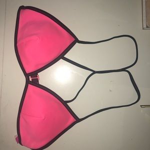 Pink and Black Victoria Secret Bikini Top